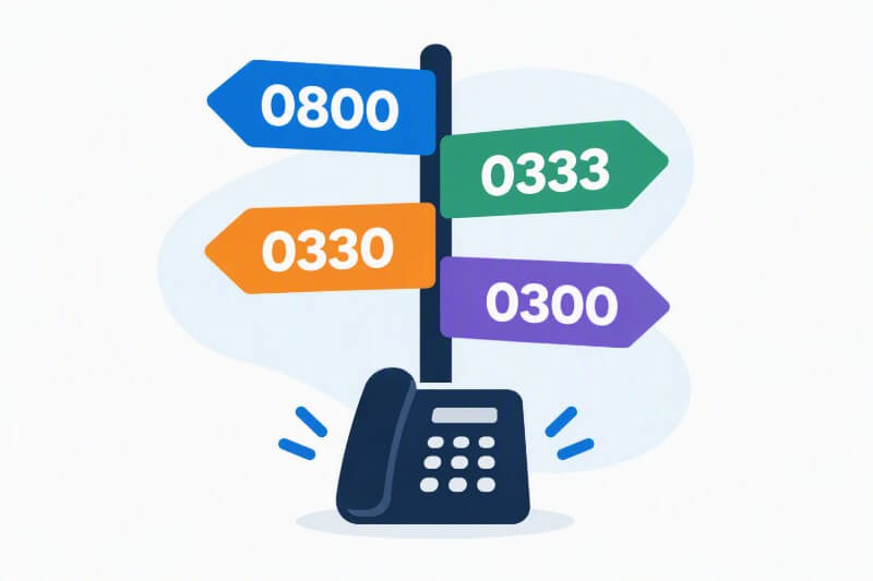 0800 vs 0333 /0330 vs 0300: Which Business Number Is Right for Your UK Business?