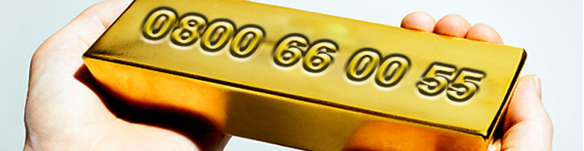 Gold 0800 Phone Numbers